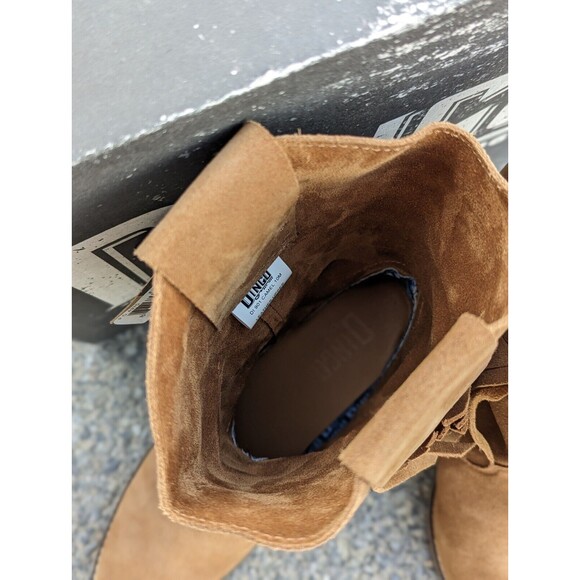 Dingo 1969 Size 10M Women's Kelsey Suede Fringed Hidden Wedge Western Boots - Picture 4 of 10